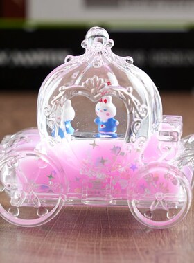 沙漏油漏摆件马车南瓜车笔筒液体流沙创意水油水入油滴油笔插礼物