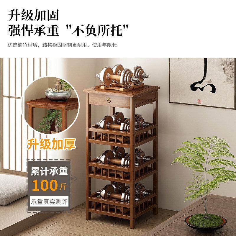 小型博古架新中式茶具茶叶置物架茶室专用收纳柜非实木落地茶架子,淘宝优惠券,粉丝福利购,淘宝优惠卷