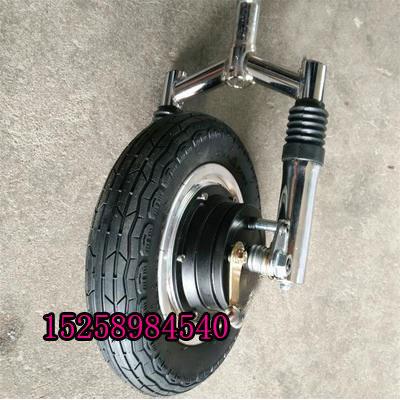 轮椅牵引车头碟刹前叉总成48V500W36V电动滑板车10寸无刷轮毂电机 - 图1