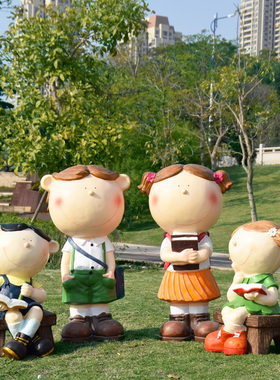 花园装饰c庭院别墅户外园林幼儿园摆件咖啡店商场美陈卡通人物雕