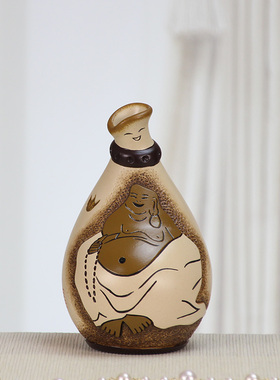 吉祥福寓意桌面小摆件陶瓷工艺z品客厅电视柜博古架酒柜书柜装饰