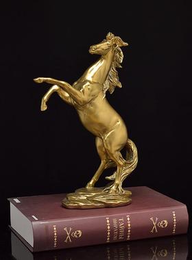 创意站立马桌面摆件马到成功办公室客厅酒柜装饰家居用品艺术雕像