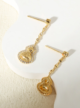 925纯银项链葫芦吊坠女轻奢高级感ins风锁骨链