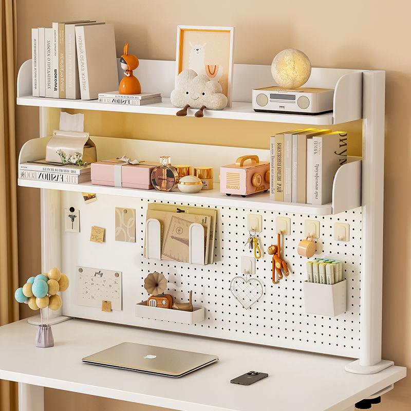 Desktop storage rack removable hole board desk student home office bookshelf storage organizer storage rack