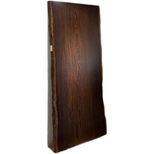 黑檀茶台奥坎实木原木大板茶桌餐桌老板办公桌巴花大板桌现货清仓 - 图3