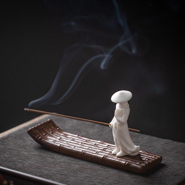 古风江湖故人侠客线香炉陶瓷家用室内禅意香插香座茶室香薰炉摆件,淘宝优惠券,粉丝福利购,淘宝优惠卷