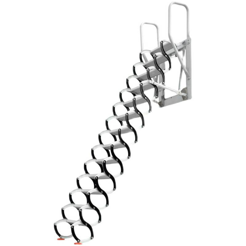 伸缩楼梯电动收纳多功能家用隐形折叠梯子不锈室外铝合金加厚阁楼 - 图3