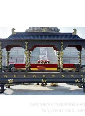 江西香炉厂家、品质优带盖龙柱香炉、长方八龙柱铜铁大香炉