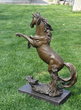 铜马奔马铜雕塑工艺品生肖酒店软装潢摆件生日礼物家居装饰品摆设