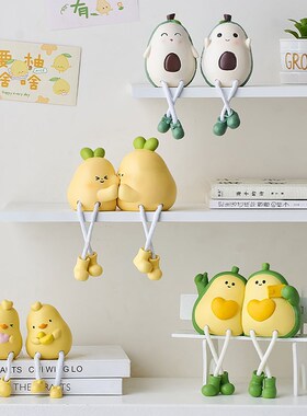 可爱吊脚娃娃洞洞板装饰小摆件家居装饰品桌面电视柜儿童房间布置