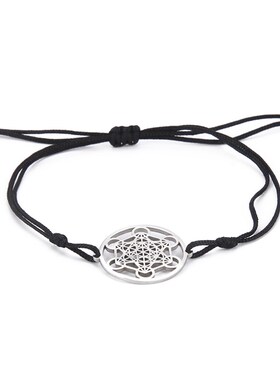 天使印章大天使镂空环中六圈吊坠手链男女士手链两种链条佩戴手链