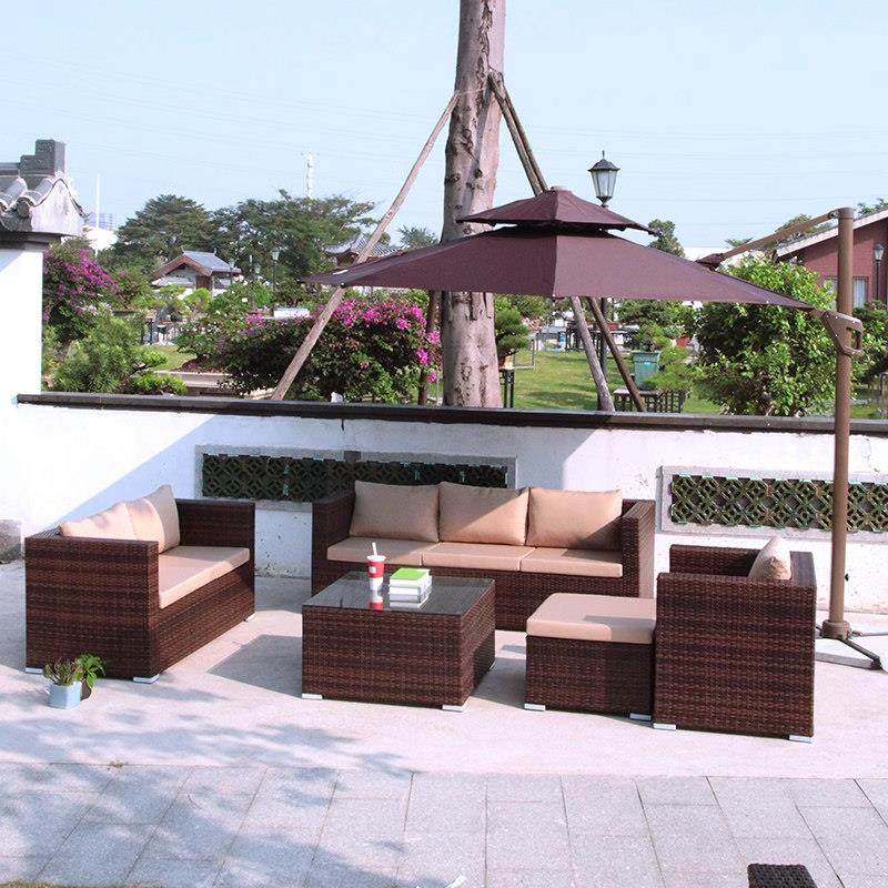 户外藤编沙发庭院民宿露台花园室外露天防水防晒休闲藤椅沙发组合,淘宝优惠券,粉丝福利购,淘宝优惠卷