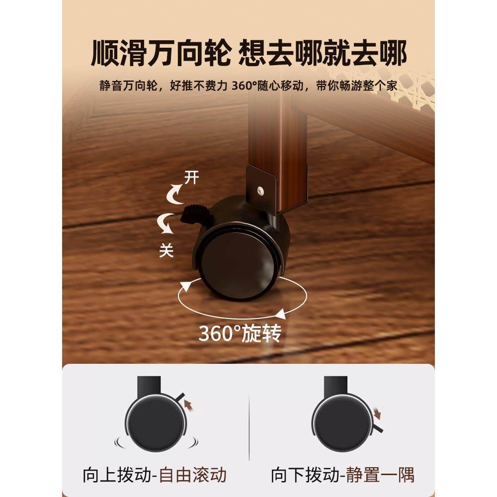 中古小推车零食置物架客厅落地可移动带轮杂物储物柜简易收纳架子,淘宝优惠券,粉丝福利购,淘宝优惠卷