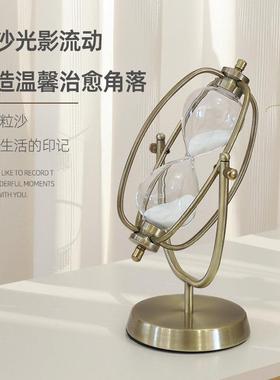 北欧沙漏计时器摆件高级感轻奢办公室桌面客厅书房酒柜家居装饰品