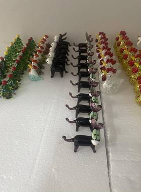 淄博陶瓷琉璃大观园琉璃摆件驴气球狗大鹅小鸡阿凡提驴圣诞树鸳鸯