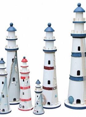 地中海风格灯塔装饰摆件海洋风主题沙滩活动婚礼布置陈列摆设道具