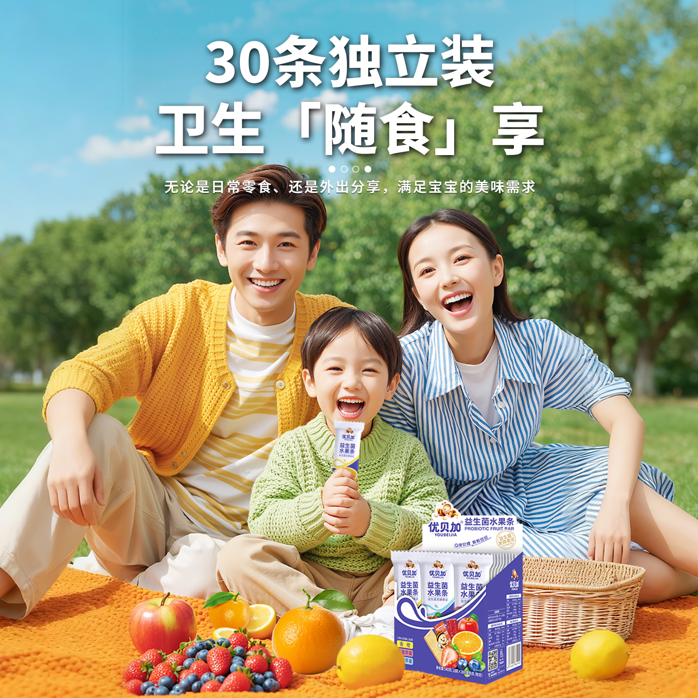优贝加益生菌水果条儿童健康零食果肉条无添加糖送婴儿幼儿食谱,淘宝优惠券,粉丝福利购,淘宝优惠卷