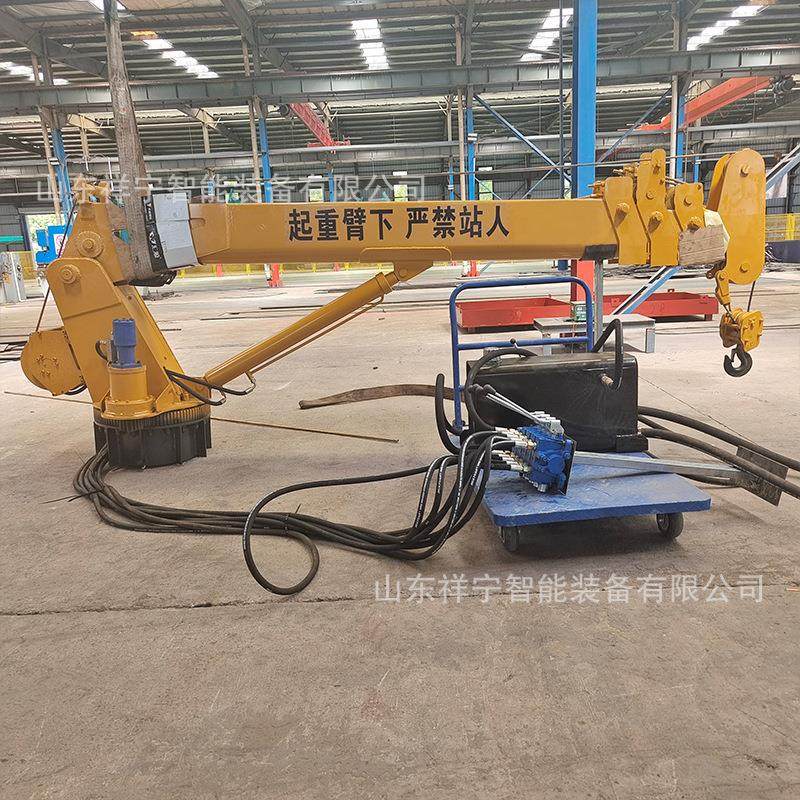 船用5吨船吊起重机码头港口液压伸缩固定吊机小型渔船直臂船吊,淘宝优惠券,粉丝福利购,淘宝优惠卷