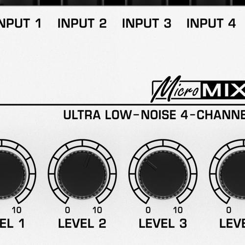 MX400 4路迷你型混音器 小型调音台 4路调音台 混音 音频混合器 - 图0