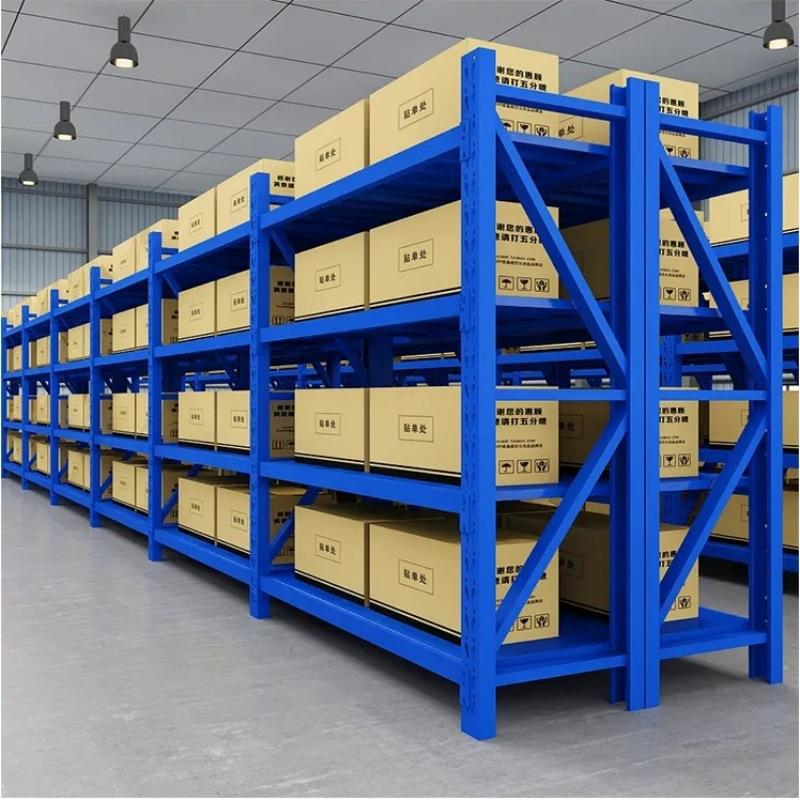 货架仓储物架预制菜食品料理仓电商仓库轻型钢制4层收纳 - 图0