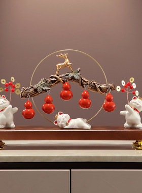 新中式暖居花瓶摆件客厅桌面电视柜摆设入户玄关酒柜装饰乔迁送礼