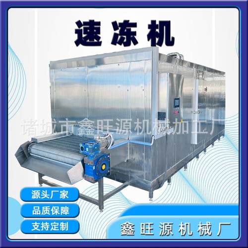 大虾单冻速冻机 盘装虾仁网带式隧道速冻机 盒装带鱼速冻设备定制 - 图2