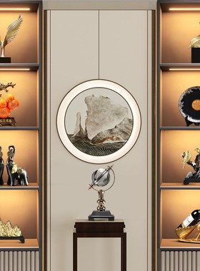新中式办公室高档装饰品摆设茶室领导H工艺品书柜茶室博古架摆件