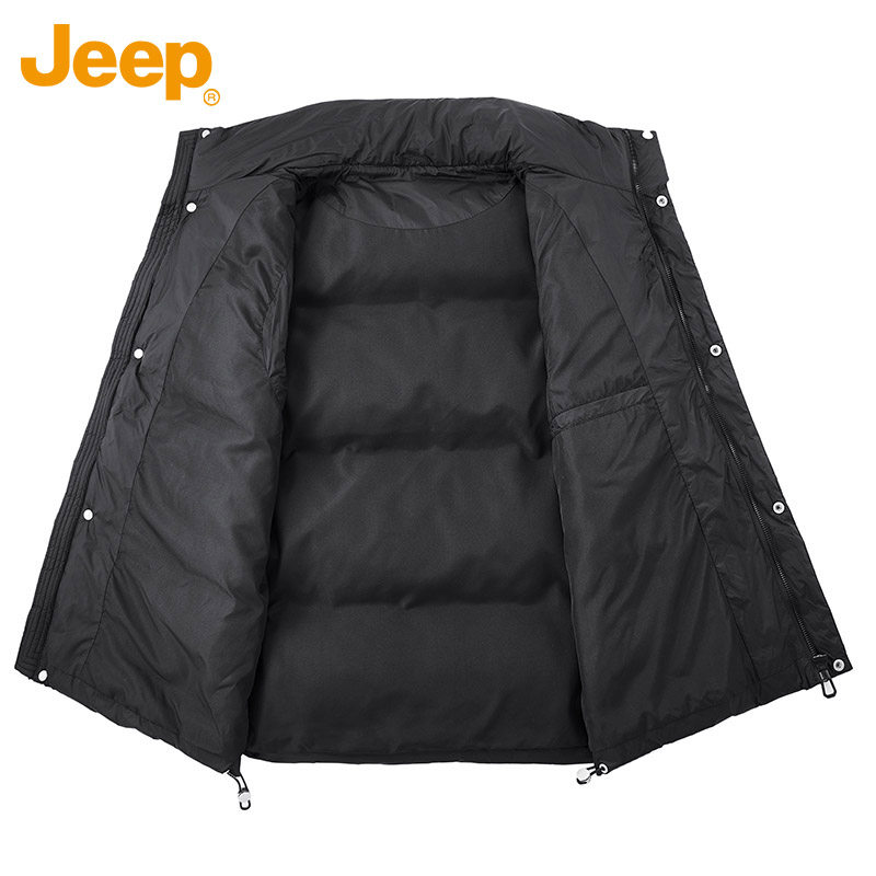 JEEP/吉普羽绒马甲男秋冬季立领工装背心无袖坎肩保暖背心防寒服,淘宝优惠券,粉丝福利购,淘宝优惠卷