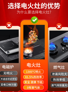 华火电火灶5000W商用旋钮式单灶