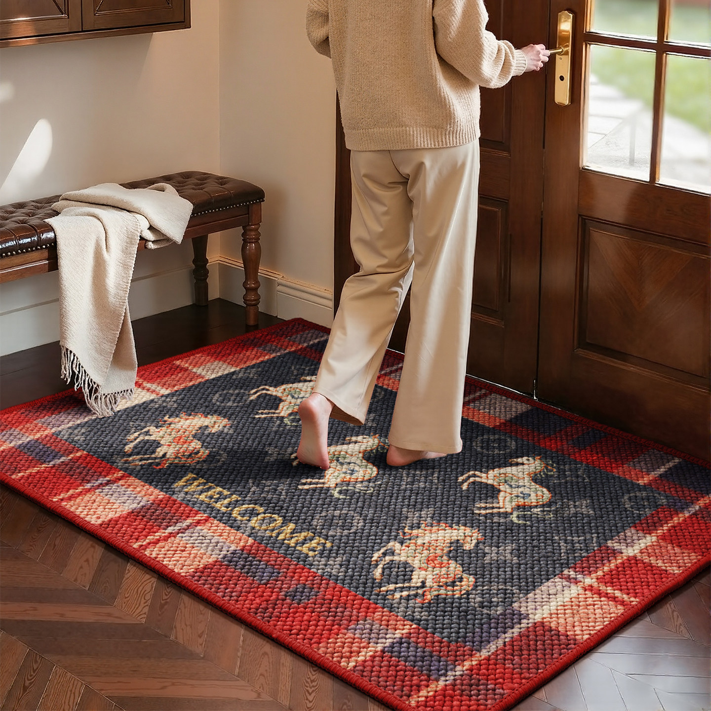 2026新款入户门地垫玄关进门脚垫高级感大颗粒新款防滑可定制地毯,淘宝优惠券,粉丝福利购,淘宝优惠卷