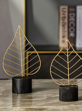 北欧轻奢铁艺工j艺品摆件现代创意客厅电视柜酒柜玄关家居装饰摆