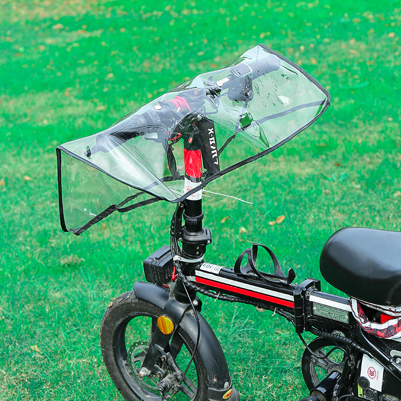 冬季小电a动自行车挡风被双面防水加厚滑板代驾车横梁折叠车防风 - 图1