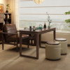 Living room balcony solid wood tea table home tea table