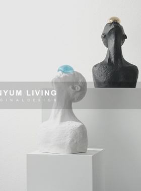 简约现代轻奢样板房间大型抽象觉醒者艺术品人物售W楼处雕塑摆件