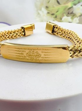 实力厂家现货男士手链D多款金色和银色可选