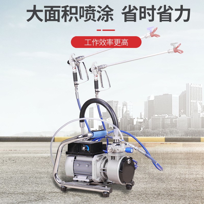 多功能内外墙高压无气无刷隔膜乳胶漆涂料油漆喷涂机带漏斗DF500 - 图2