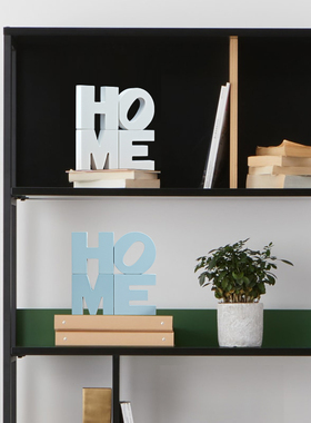 HOME字母摆件家居饰品客厅工艺品创意木质儿童房摆U设欧式简约搭