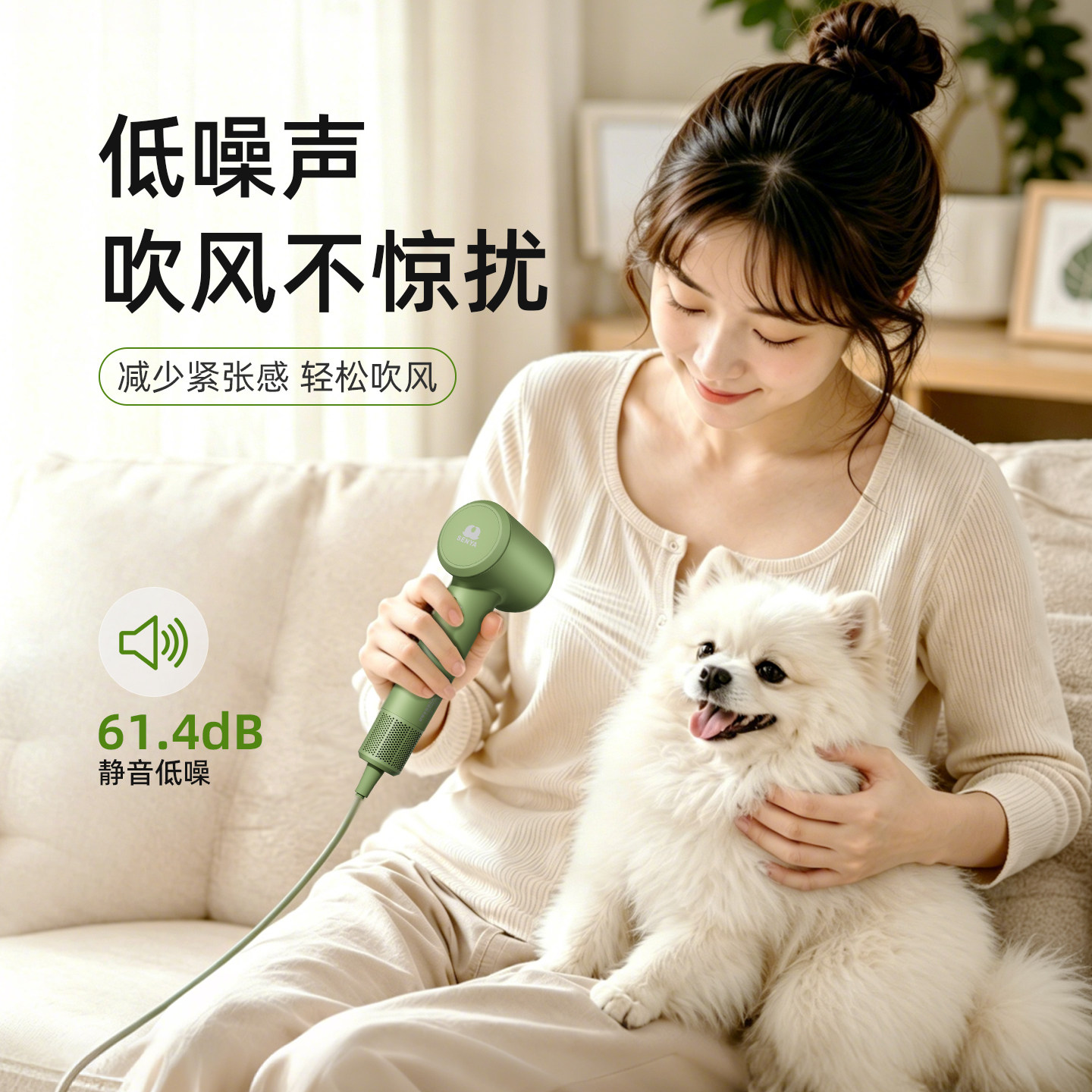 SENYA/晨晏800W超静音电吹风机