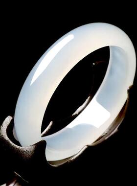 玉髓手镯少女细款玛瑙玉手镯白月光生日送女友妈妈荔枝冻天然玉镯