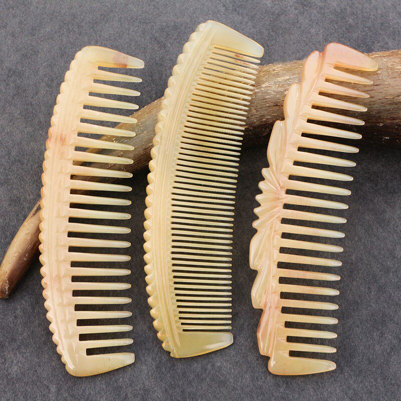 手工绵羊角头梳密齿宽粗齿个人护理洁头皮洗漱按摩梳子长厘米,淘宝优惠券,粉丝福利购,淘宝优惠卷