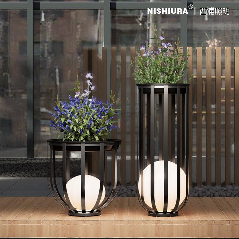 太阳能户外防水庭院灯草坪别墅露台花园灯落地室外简约花架景观灯 - 图2