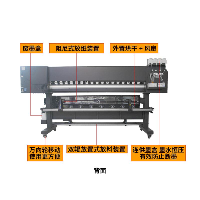 1.8米双头四头DX5XP600i3200喷头高清高速写真机户外喷绘机 - 图1