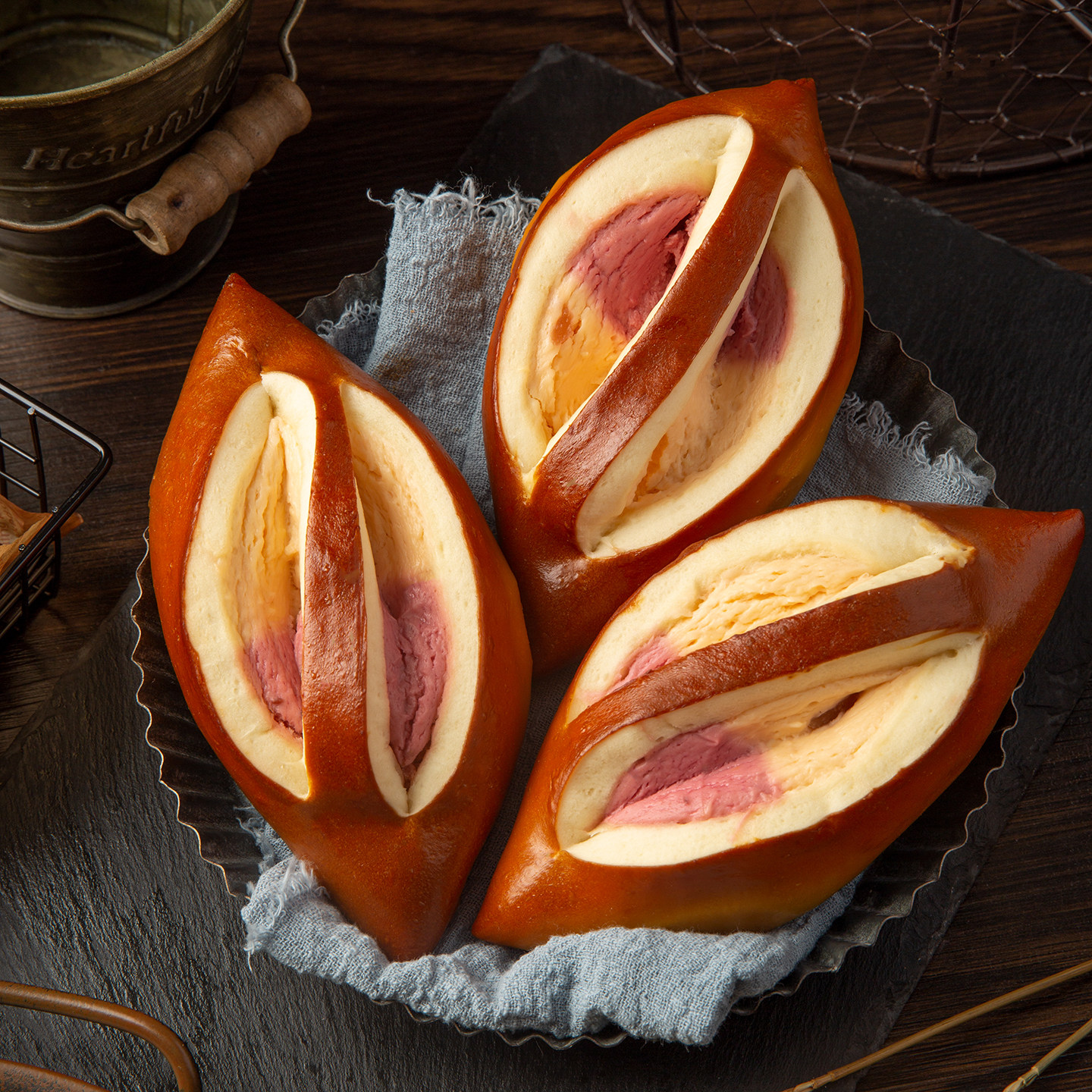 卡布罗森蜜桃树莓碱水饱早餐健身腹强代餐夹心手作软欧包,淘宝优惠券,粉丝福利购,淘宝优惠卷