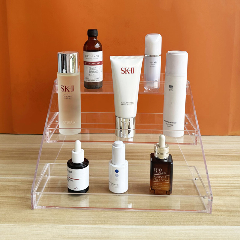 化妆品透明收纳盒化妆桌护肤品香水亚克力展示架饮料架奶茶店杯架,淘宝优惠券,粉丝福利购,淘宝优惠卷