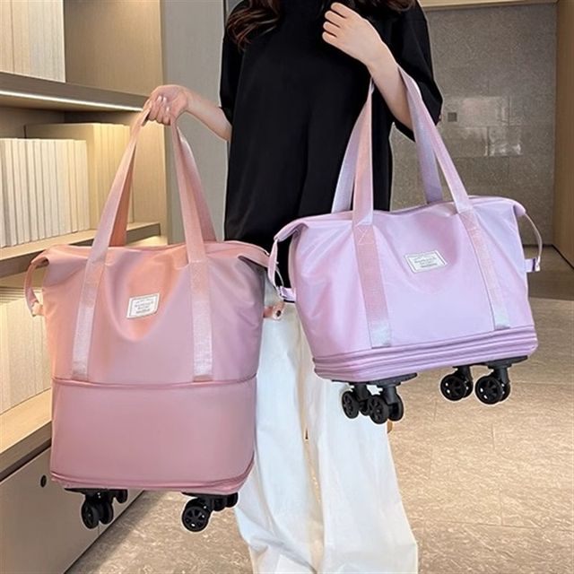 Travel bag Large capacity suitcase trolley storage bag for men with universal wheel N pulley wheel foldable backpack