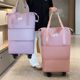 Travel bag Large capacity suitcase trolley storage bag for men with universal wheel N pulley wheel foldable backpack