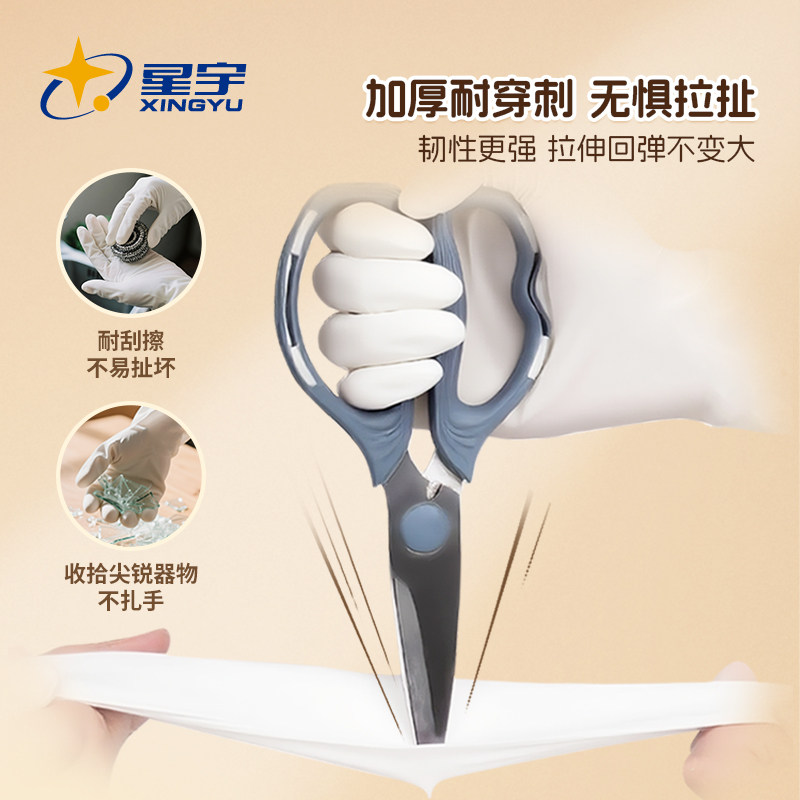 星宇官方一次性丁腈手套厨房做饭甜品蛋糕食品级家用餐饮耐油防水,淘宝优惠券,粉丝福利购,淘宝优惠卷