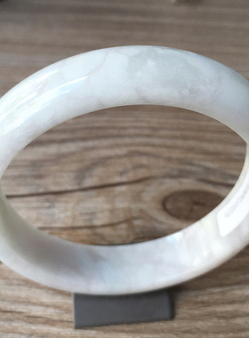 天然缅甸翡翠手镯59mm正圈圆镯