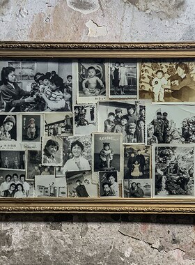 民俗老物件怀旧收藏老照片知青下乡黑白相片装饰旧货Y收藏品摆件