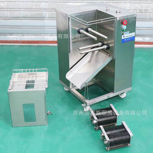 Supply fresh meat one-time forming shredded meat cutting machine 304 stainless steel meat cutting machine canteen use shredded meat slicer machine